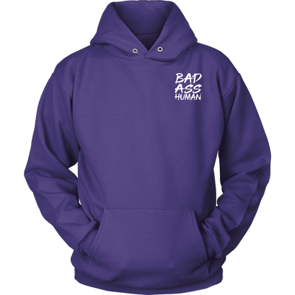 BAD ASS HUMAN SKULL ROCK HOODIE