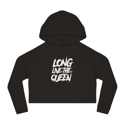 LONG LIVE THE QUEEN Cropped Hooded Sweatshirt