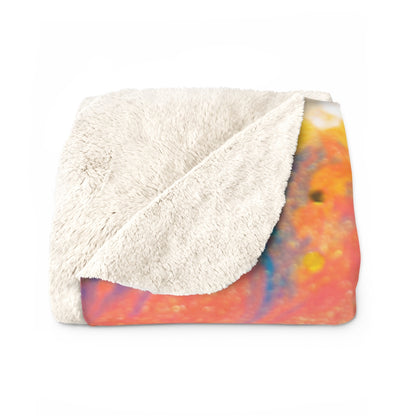 BOSS CHICK MARBLE Sherpa Fleece Blanket