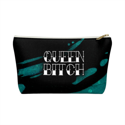 QUEEN BITCH TATTOO TITLE GRAFFITI Accessory Pouch