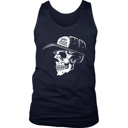 BAD ASS HUMAN SKULLCAP MENS TANK