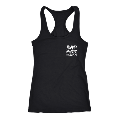 BAD ASS HUMAN SKULL ROCK RACERBACK TANK