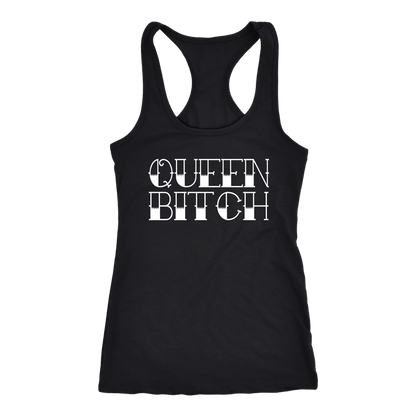 QUEEN BITCH TATTOO TYPE RACERBACK TANK
