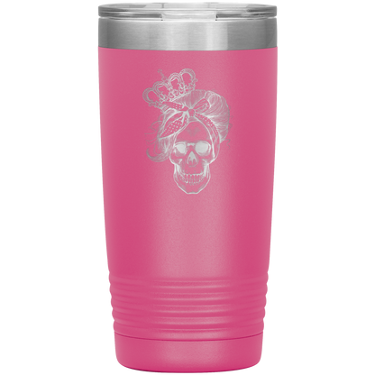 LONG LIVE THE QUEEN SKULL 20 OZ TUMBLER