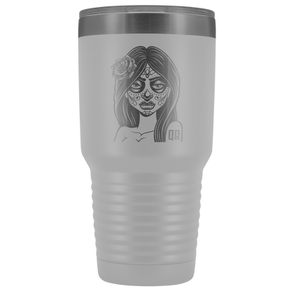 QB CLASSY DAY OF THE DEAD TUMBLER