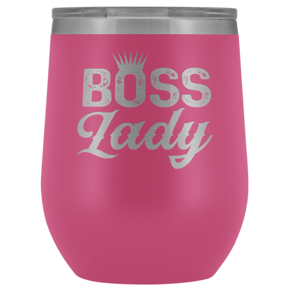 BOSS LADY WINE TUMBLER