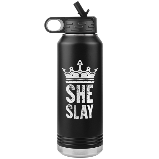 SHE SLAY 32 OZ WATER BOTTLE