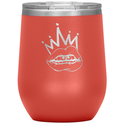 QUEEN BITCH TATTOO WINE TUMBLER