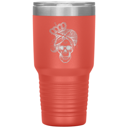 LONG LIVE THE QUEEN SKULL TUMBLER