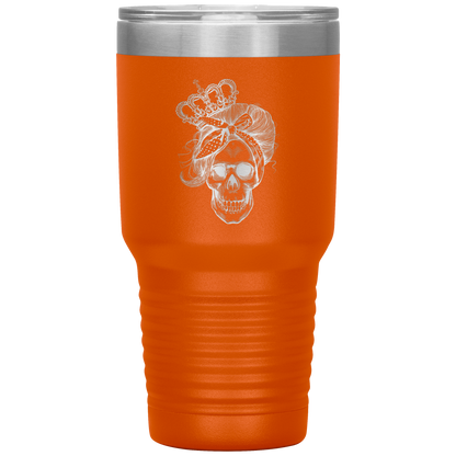 LONG LIVE THE QUEEN SKULL TUMBLER