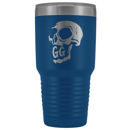 GRUMPY GLORY CREEPY SKULL TUMBLER