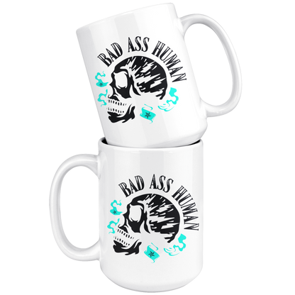 BAD ASS HUMAN MOHAWK MUG