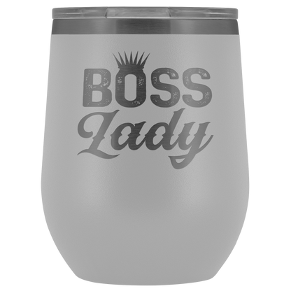 BOSS LADY WINE TUMBLER