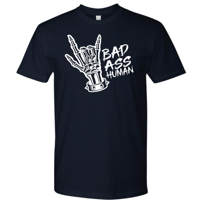 BAD ASS HUMAN SKULL HAND TSHIRT