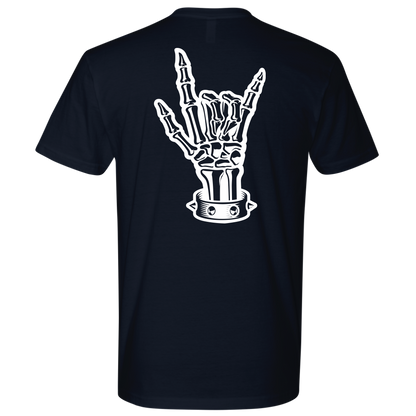 BAD ASS HUMAN SKULL ROCK TSHIRT