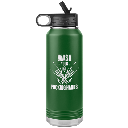 WASH YOUR ROCK HANDS 32 0Z WATER BOTTLE
