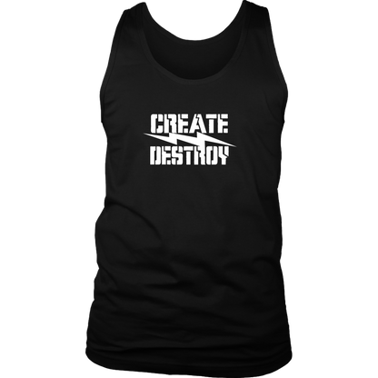 CREATE DESTROY BAD ASS HUMAN MENS TANK