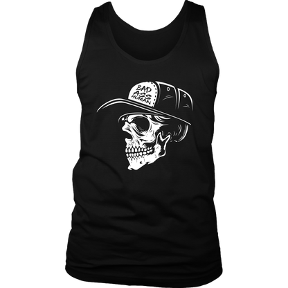 BAD ASS HUMAN SKULLCAP MENS TANK