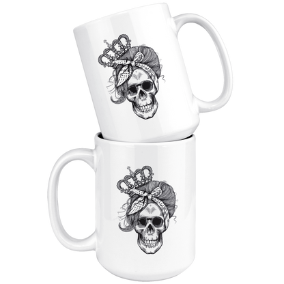 LONG LIVE THE QUEEN SKULL MUG