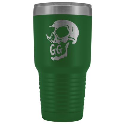 GRUMPY GLORY CREEPY SKULL TUMBLER