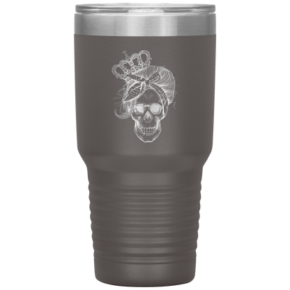 LONG LIVE THE QUEEN SKULL TUMBLER