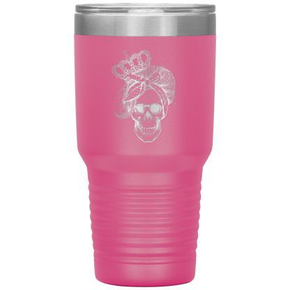 LONG LIVE THE QUEEN SKULL TUMBLER