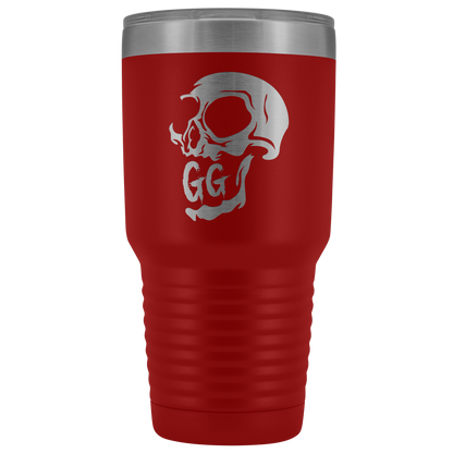 GRUMPY GLORY CREEPY SKULL TUMBLER