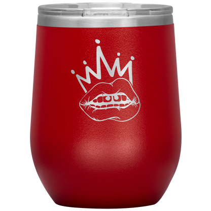 QUEEN BITCH TATTOO WINE TUMBLER