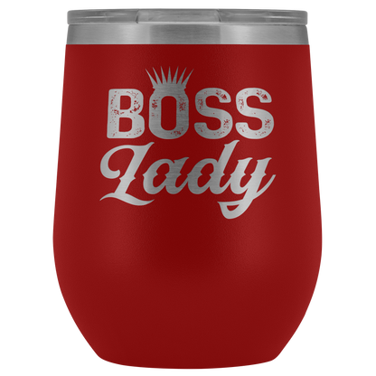 BOSS LADY WINE TUMBLER