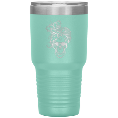 LONG LIVE THE QUEEN SKULL TUMBLER