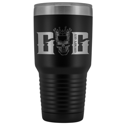 GRUMPY SKULL TUMBLER