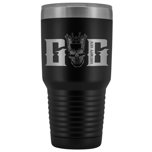 GRUMPY SKULL TUMBLER