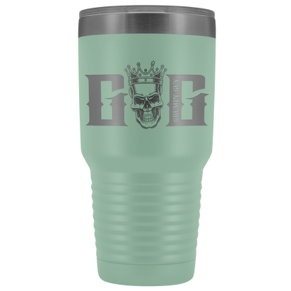 GRUMPY SKULL TUMBLER