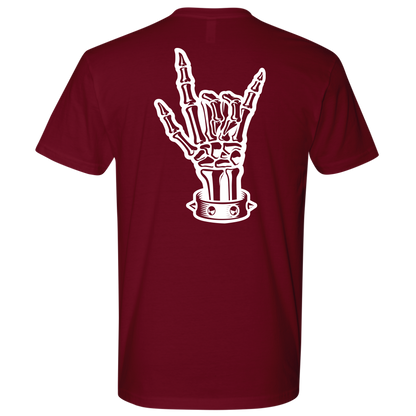 BAD ASS HUMAN SKULL ROCK TSHIRT