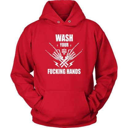 WASH YOUR ROCK HANDS HOODIE