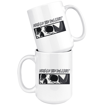 EXHALE THE BULLSHIT MUG