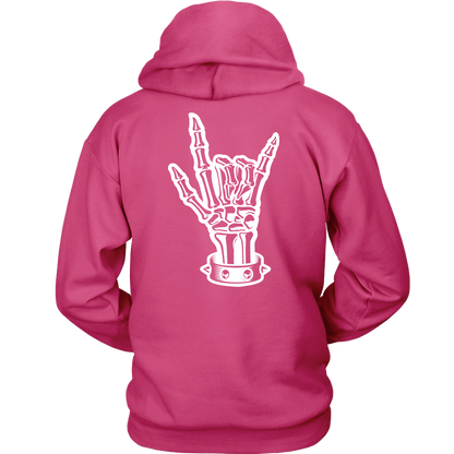 BAD ASS HUMAN SKULL ROCK HOODIE