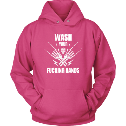 WASH YOUR ROCK HANDS HOODIE