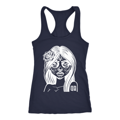 QB CLASSY DAY OF THE DEAD RACERBACK TANK