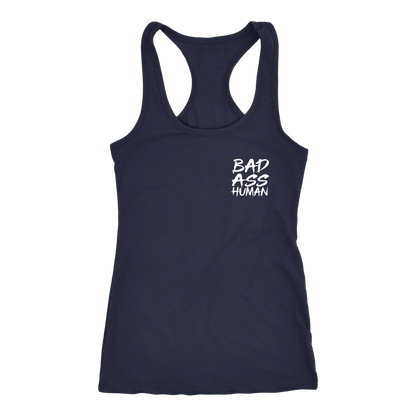 BAD ASS HUMAN SKULL ROCK RACERBACK TANK