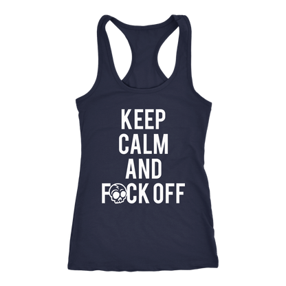 KEEP CALM AND F*CK OFF RACERBACK TANK