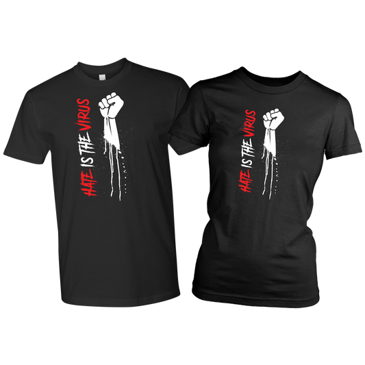 HATE IS THE VIRUS DRIP COMBO TSHIRTS