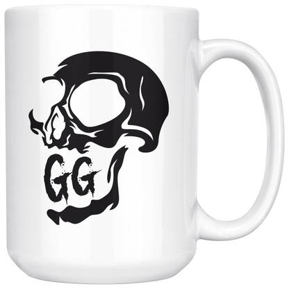 GRUMPY GUY CREEPY SKULL MUG