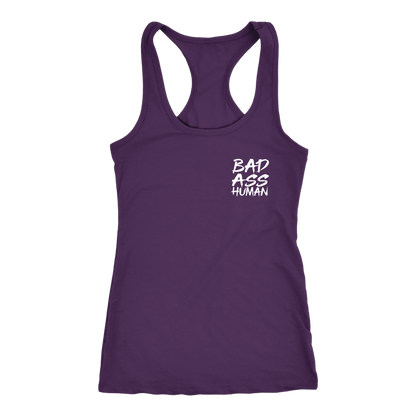 BAD ASS HUMAN SKULL ROCK RACERBACK TANK