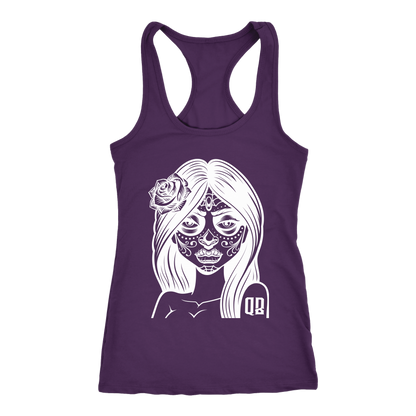 QB CLASSY DAY OF THE DEAD RACERBACK TANK