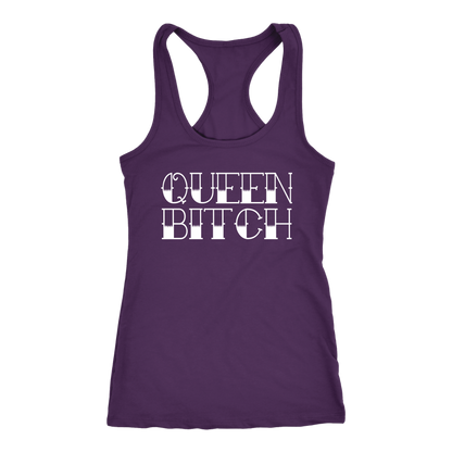 QUEEN BITCH TATTOO TYPE RACERBACK TANK