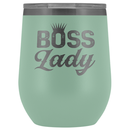 BOSS LADY WINE TUMBLER