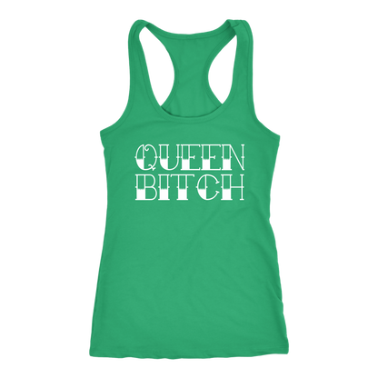 QUEEN BITCH TATTOO TYPE RACERBACK TANK
