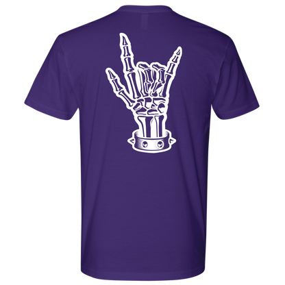 BAD ASS HUMAN SKULL ROCK TSHIRT