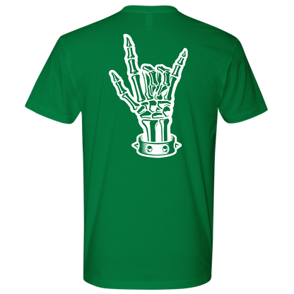 BAD ASS HUMAN SKULL ROCK TSHIRT